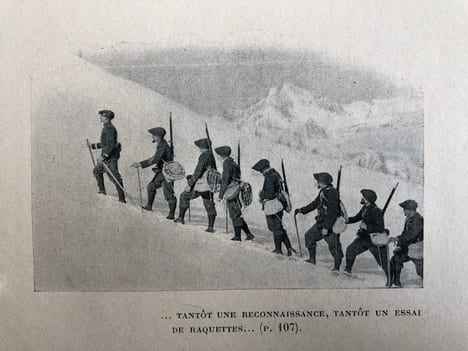 LE POSTE DES NEIGES. . MARGUERITTE Paul et Victor. ( chasseurs alpins)