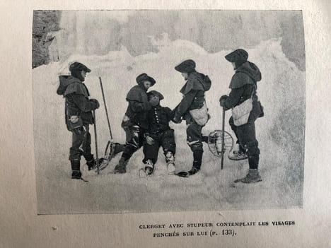 LE POSTE DES NEIGES. . MARGUERITTE Paul et Victor. ( chasseurs alpins)