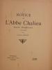 NOTICE sur L'ABBE CHALIEU , Savant Dauphinois.. BELLET Charles.