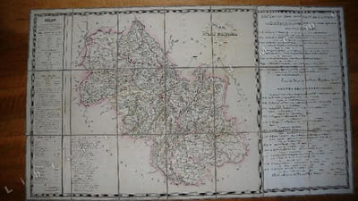 NOUVEL ATLAS NATIONAL.1834. Département de l ' ISERE.