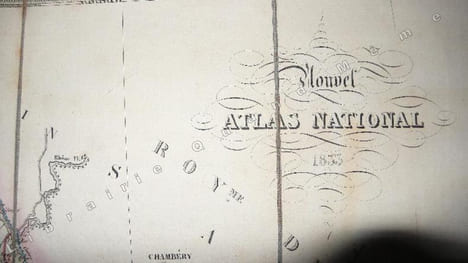 NOUVEL ATLAS NATIONAL.1834. Département de l ' ISERE.. CHARLE/ DUMORTIER.