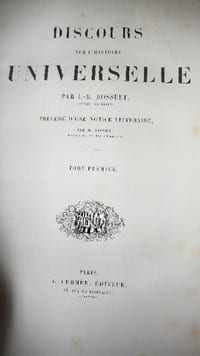 DISCOURS SUR L' HISTOIRE UNIVERSELLE.