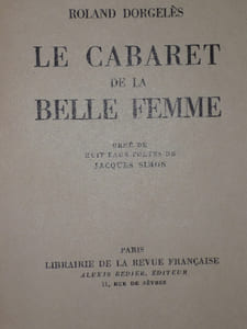 LE CABARET DE LA BELLE FEMME. 