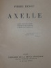 AXELLE.. BENOIT Pierre / Emilien DUFOUR ( illustrateur)