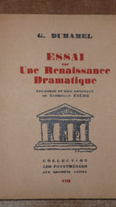 ESSAI SUR UNE RENAISSANCE DRAMATIQUE.