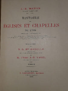 HISTOIRE DES EGLISES ET CHAPELLES DE LYON.