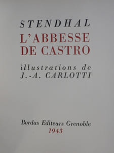 L' ABBESSE DE CASTRO.