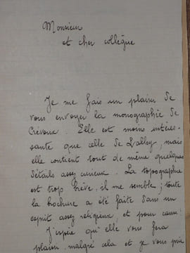 MONOGRAPHIE de la COMMUNAUTE DE CREVOUX ( Hautes - Alpes ) et NOTICE SUR LE PROCES DE MEALLE par M. L' Abbé J. DUSSERRE. . DUSSERRE ( L' Abbé J.).
