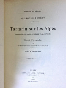 TARTARIN SUR LES ALPES. ( 1885 . EDITION ORIGINALE )