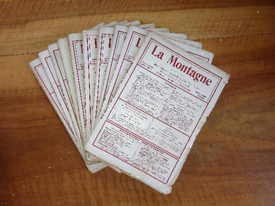 Revue LA MONTAGNE. 20ème année complète (1924 ) brochée. du N° 168 de janvier 1924 au N° 177 de décembre 1924.