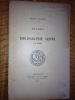 ETUDES DE BIBLIOGRAPHIE ALPINE en 1898.. FERRAND Henri.