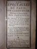 LES SPECTACLES DE PARIS OU CALENDRIER DES THEATRES. 1776. . ALMANACH.