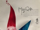MAGIQUE La Mascotte des Jeux Olympiques d'hiver 1992. Affiche originale officielle . format 55 x 75 cm. imprimé en couleurs. quelques défauts d'usage ...