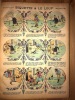 IMAGES D'EPINAL / 4 volumes catalogues d'un représentant. chaque volume 1/2 chagrin marron époque à coins; plats en bois . gardes marbrées. Titre " ...