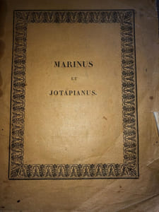 MEMOIRE SUR LES MEDAILLES DE MARINUS, frappées à Philippopolis. par TOCHON D'Anneci, membre de l'Institut. ( Académie Royale des inscriptions et Belles - Lettres )Lu à l'Académie dans la séance du 14 Mars 1817.