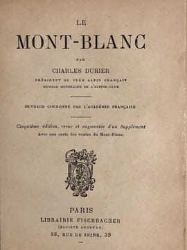 LE MONT-BLANC. . DURIER Charles.
