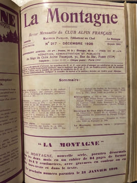 REVUE LA MONTAGNE 1905-1928 .. REVUE LA MONTAGNE. CLUB ALPIN Français.