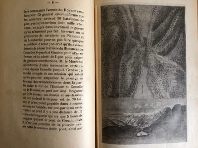 MEMOIRE contenant LES FRONTIERES de FRANCE, SAVOIE et PIEMONT annoté par M. Henry DUHAMEL. Bibliothèque de Topographie Alpine. DE LA BLOTTIERE Maréchal de camp. 