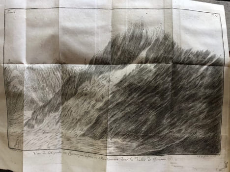 VOYAGE DANS LES ALPES précédés d'un ESSAI SUR L' HISTOIRE NATURELLE des Environs de GENEVE. 1787 - 1786 - 1796.. SAUSSURE ( De ) Horace - ...