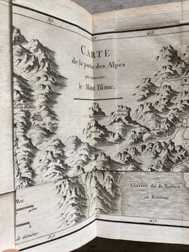 VOYAGE DANS LES ALPES précédés d'un ESSAI SUR L' HISTOIRE NATURELLE des Environs de GENEVE. 1787 - 1786 - 1796.. SAUSSURE ( De ) Horace - ...