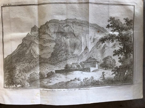 VOYAGE DANS LES ALPES précédés d'un ESSAI SUR L' HISTOIRE NATURELLE des Environs de GENEVE. 1787 - 1786 - 1796.. SAUSSURE ( De ) Horace - ...