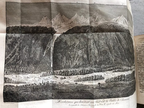 VOYAGE DANS LES ALPES précédés d'un ESSAI SUR L' HISTOIRE NATURELLE des Environs de GENEVE. 1787 - 1786 - 1796.. SAUSSURE ( De ) Horace - ...