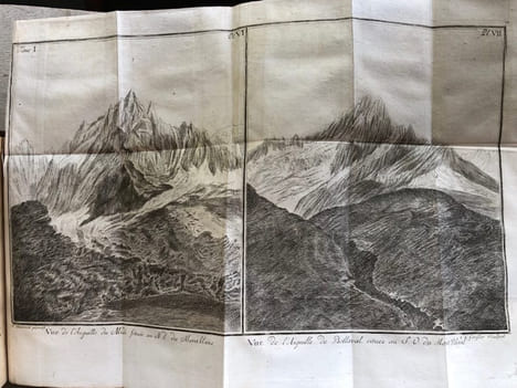 VOYAGE DANS LES ALPES précédés d'un ESSAI SUR L' HISTOIRE NATURELLE des Environs de GENEVE. 1787 - 1786 - 1796.. SAUSSURE ( De ) Horace - ...