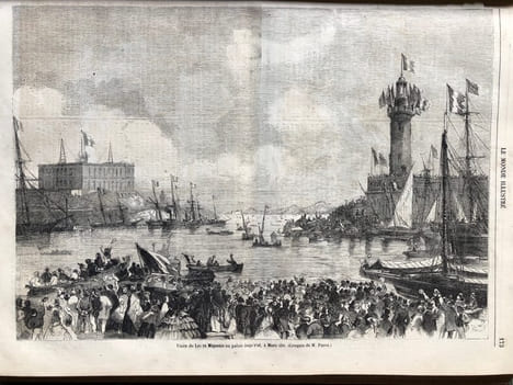 Le Monde illustré. Journal hebdomadaire. Tête de collection. in folio. 1857- 1864. . LE MONDE ILLUSTRE.