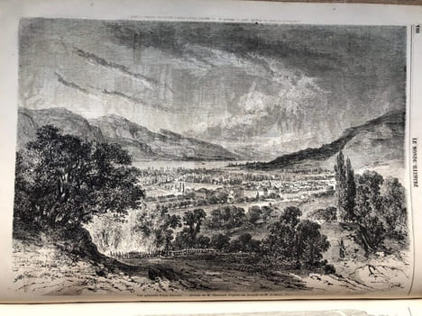 Le Monde illustré. Journal hebdomadaire. Tête de collection. in folio. 1857- 1864. . LE MONDE ILLUSTRE.