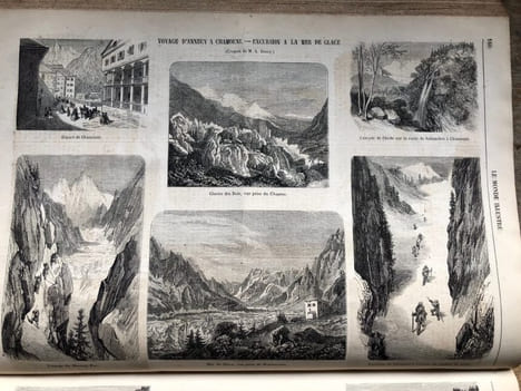 Le Monde illustré. Journal hebdomadaire. Tête de collection. in folio. 1857- 1864. . LE MONDE ILLUSTRE.