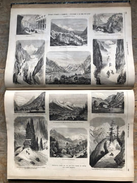Le Monde illustré. Journal hebdomadaire. Tête de collection. in folio. 1857- 1864. . LE MONDE ILLUSTRE.