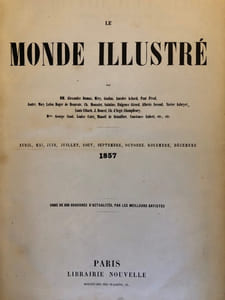 Le Monde illustré. Journal hebdomadaire. Tête de collection. in folio. 1857- 1864.