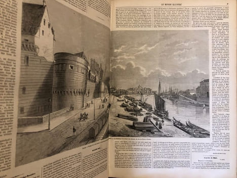 Le Monde illustré. Journal hebdomadaire. Tête de collection. in folio. 1857- 1864. . LE MONDE ILLUSTRE.