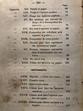 ENCYCLOPEDIE DE LA PHOTOGRAPHIE sur PAPIER , COLLODION, VERRE NEGATIF ET POSITIF ET SUR TOILE. Daguerréotype sur plaque d'argent, stéréoscope, ivoire ...