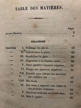 ENCYCLOPEDIE DE LA PHOTOGRAPHIE sur PAPIER , COLLODION, VERRE NEGATIF ET POSITIF ET SUR TOILE. Daguerréotype sur plaque d'argent, stéréoscope, ivoire ...