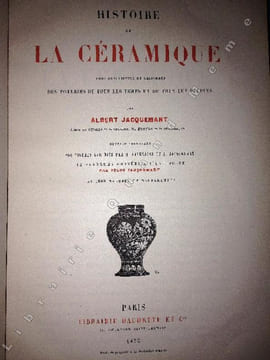 HISTOIRE DE LA CERAMIQUE, . JACQUEMART Albert .