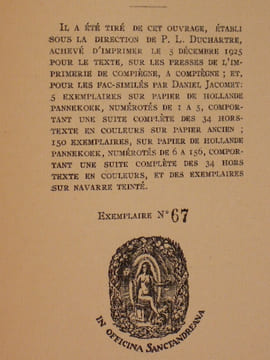 L 'IMAGERIE POPULAIRE . ( exemplaire sur papier de Hollande N° 67/150 avec une suite complète des 34 hors texte en couleurs , réservée aux seuls ...