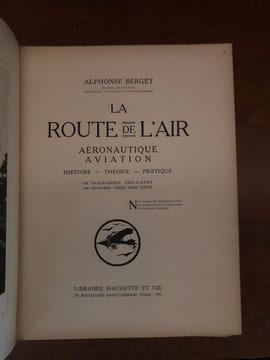 LA ROUTE DE L ' AIR .. BERGER Alphonse.