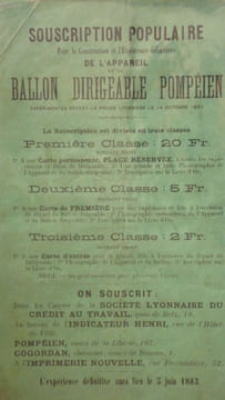 NAVIGATION  AERIENNE  .  DIRECTION  DES  BALLONS  . Notes sur le ballon et l ' appareil de direction et d ' aviation inventé et construit par J-C ...