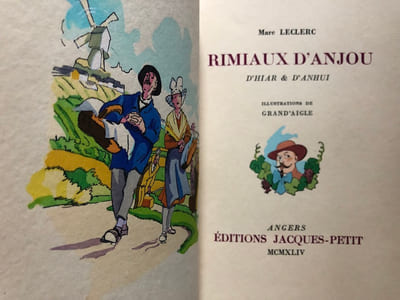 RIMIAUX  D ' ANJOU  D ' HIAR  ET  D ' ANHUI . 