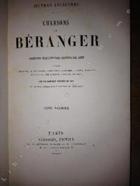 OEUVRES COMPLETES DE BERANGER ,