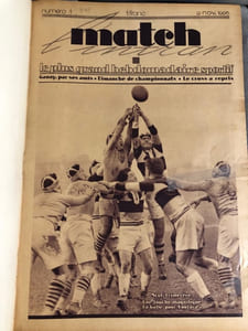 MATCH  L' INTRAN . 1926- 1927. TETE DE COLLECTION. 