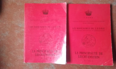 Les Manuscrits du C.E.D.R.E. - Dictionnaire historique et généalogique. La Principauté de Liechtenstein - Volumes 1 et 2