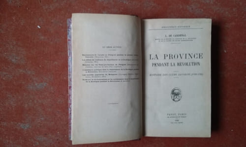 La Province pendant la Révolution. Histoire des Clubs jacobins (1789-1795)