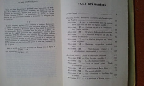 Principes et problèmes spirituels du Rite Ecossais Rectifié et de sa chevalerie templière
. TOURNIAC Jean