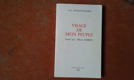 Visage de mon peuple. Essai sur Albert Cohen
. GOITEIN-GALPERIN Denise Rachel