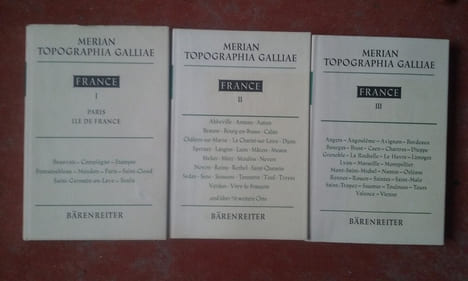Topographia Galliae. Tomes 1, 2, 3
. MERIAN Gaspar - ZEILLER Martin