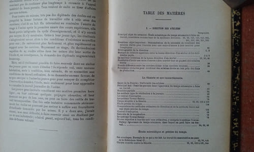 La Direction des Ateliers. Etude suivie d'un mémoire sur l'emploi des Courroies. Avec une note sur l'utilisation des ingénieurs diplomés.