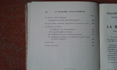 Le problème anglo-allemand
. SAROLEA Charles
