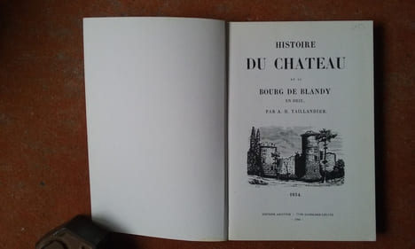 Histoire du château et du bourg de Blandy-en-Brie
. TAILLANDIER A.H.